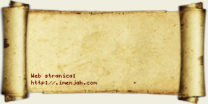 Una Kosovac vizit kartica